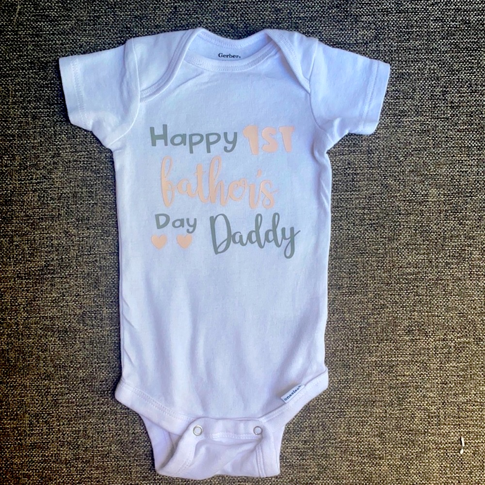 Customizable Fathers Day Onesie Customizable Fathers Day Onesie